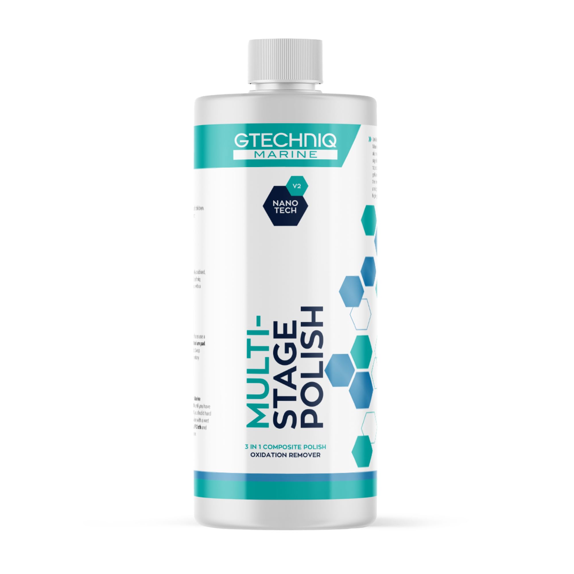 Gtechniq Marine Multi-Stage Polish - Scratch & Oxidation Remover - Supergloss Cleaner & Polish for Boats, Yachts & Ships - Gentle on Topcoat & Gelcoat